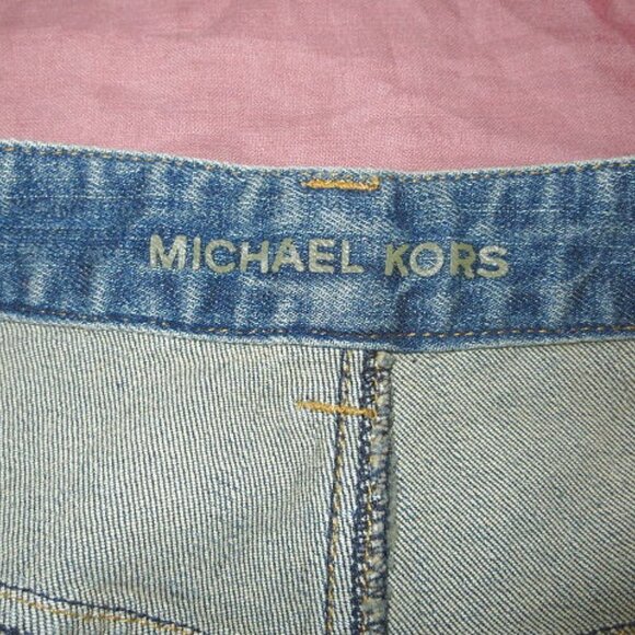 Michael Kors Wide Leg Jeans Plus Size 22W Stretch Denim High Rise Greenwich NWT - Picture 5 of 12